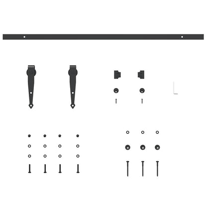 Sliding Cabinet Door Kit 91 cm Carbon Steel