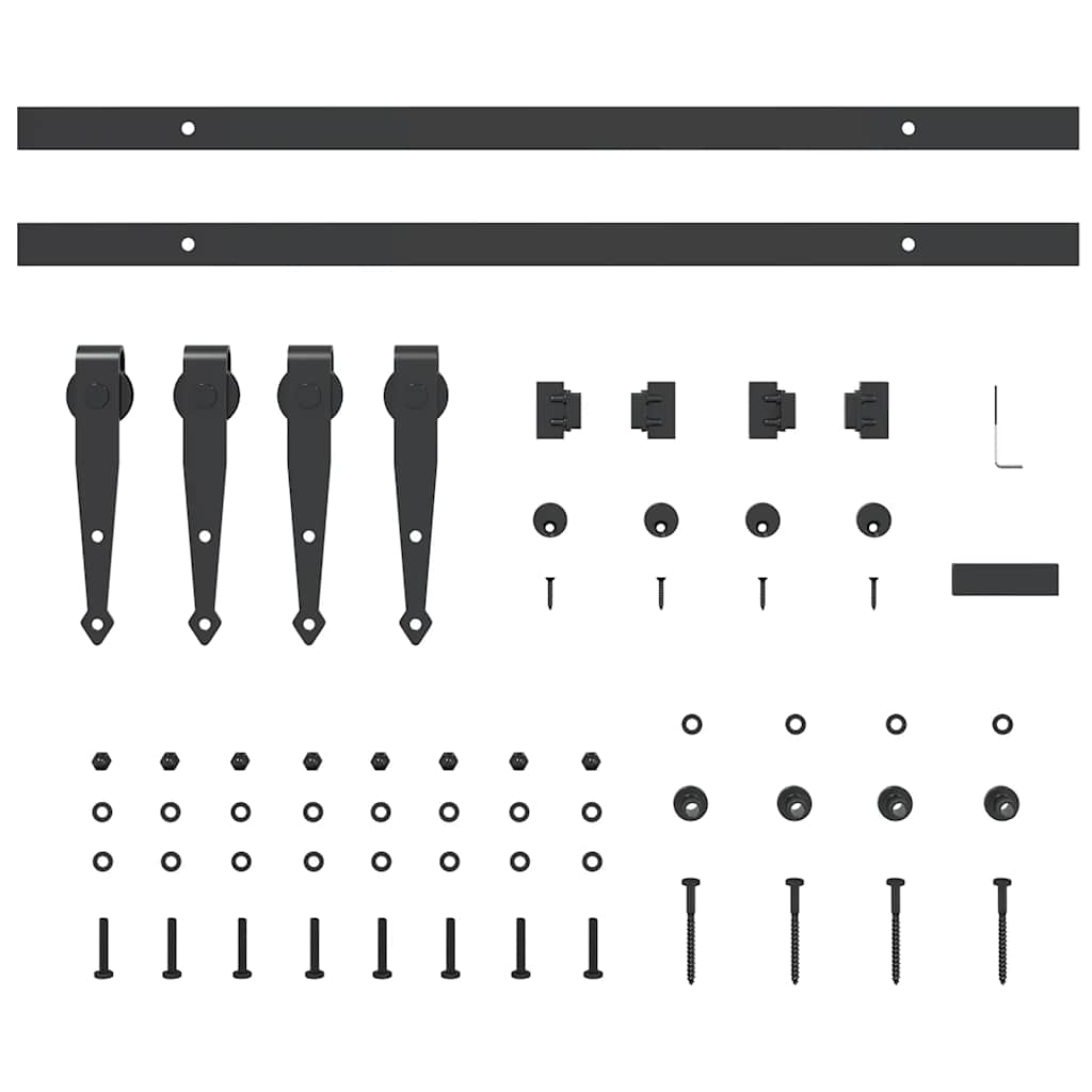 Sliding Cabinet Door Kit 122 cm Carbon Steel