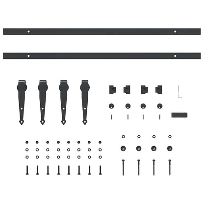 Sliding Cabinet Door Kit 152 cm Carbon Steel