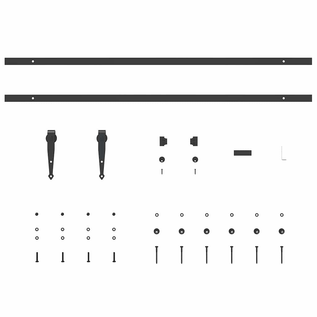 Sliding Cabinet Door Kit 213 cm Carbon Steel