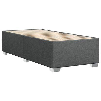 Bed Frame Dark Grey 90x190 cm Single Fabric