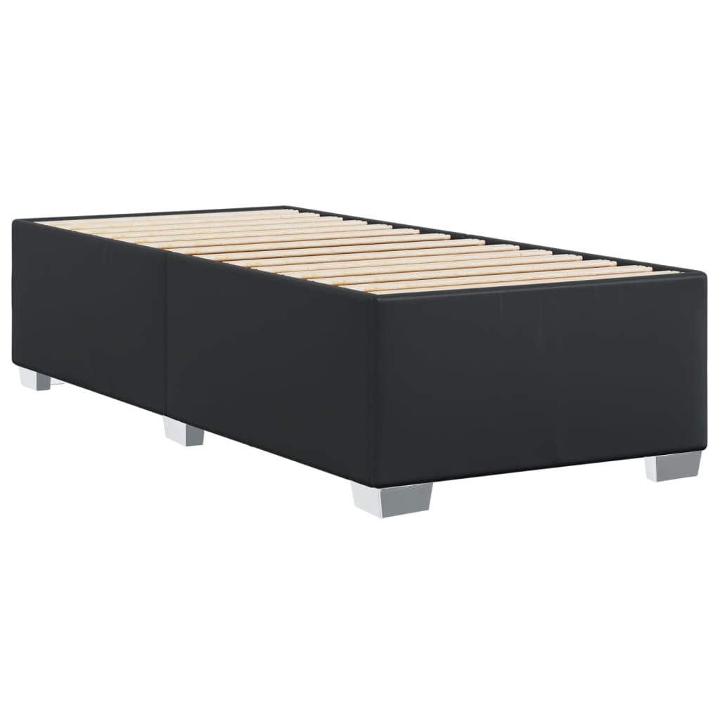 Bed Frame Black 90x190 cm Single Faux Leather