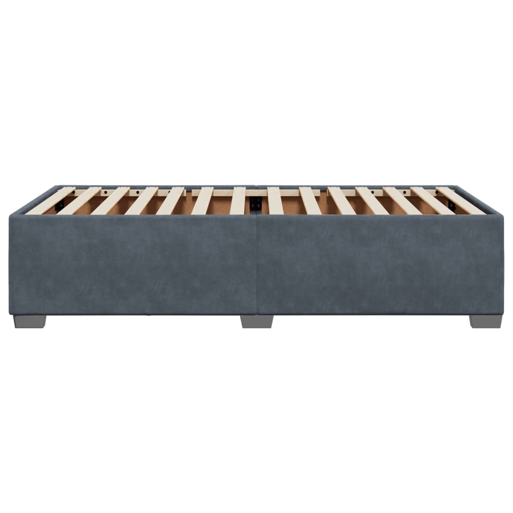 Bed Frame Dark Grey 90x190 cm Single Velvet