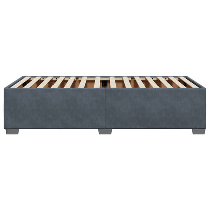 Bed Frame Dark Grey 90x190 cm Single Velvet