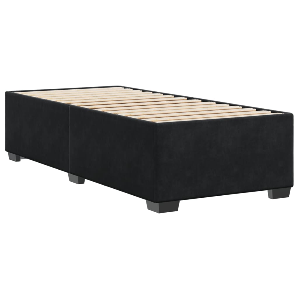 Bed Frame Black 90x190 cm Single Velvet