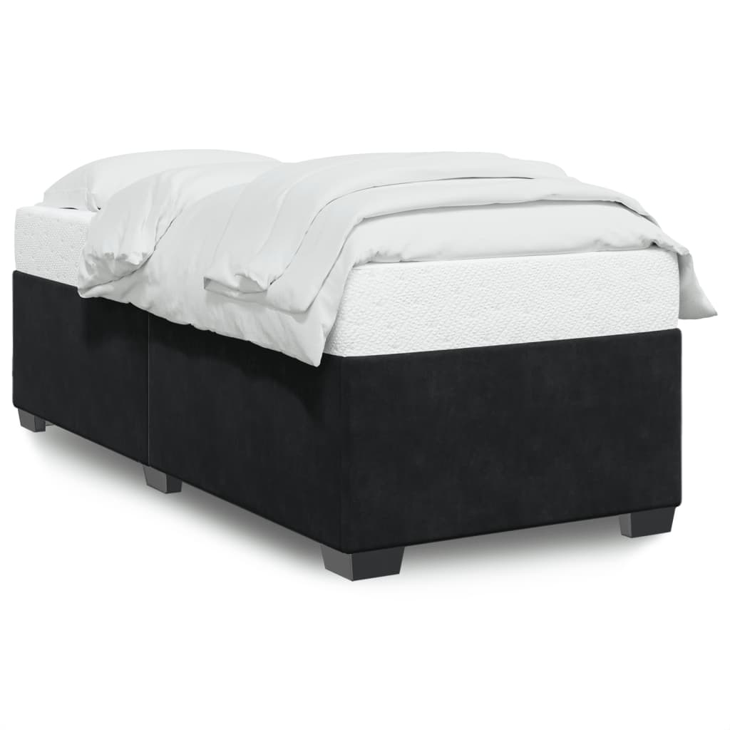 Bed Frame Black 90x190 cm Single Velvet