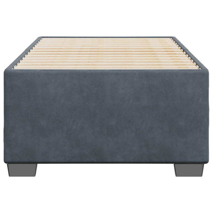 Bed Frame without Mattress Dark Grey Single Velvet