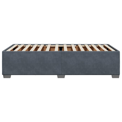 Bed Frame without Mattress Dark Grey Single Velvet