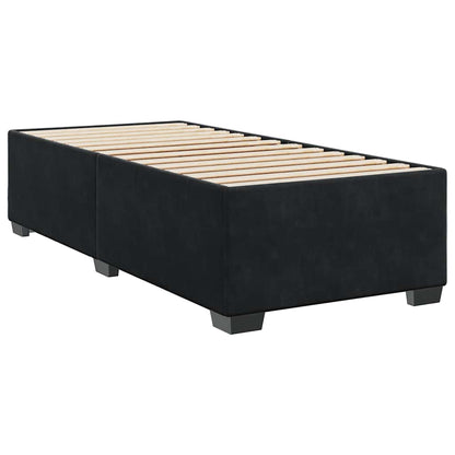 Bed Frame without Mattress Black Single Velvet