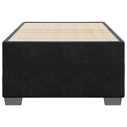 Bed Frame without Mattress Black Single Velvet