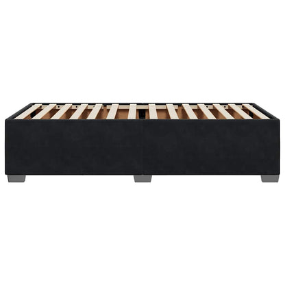 Bed Frame without Mattress Black Single Velvet