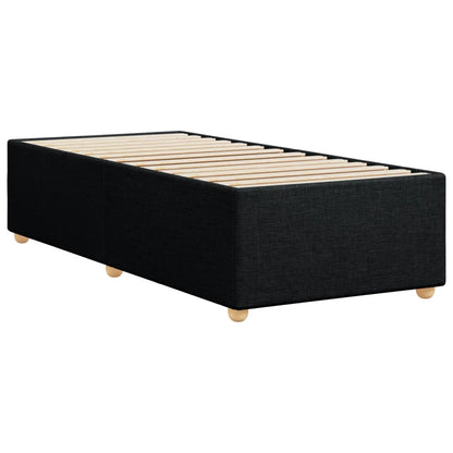 Bed Frame without Mattress Black 90x190 cm Single Fabric