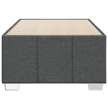 Bed Frame without Mattress Dark Grey 90x190 cm Single Fabric