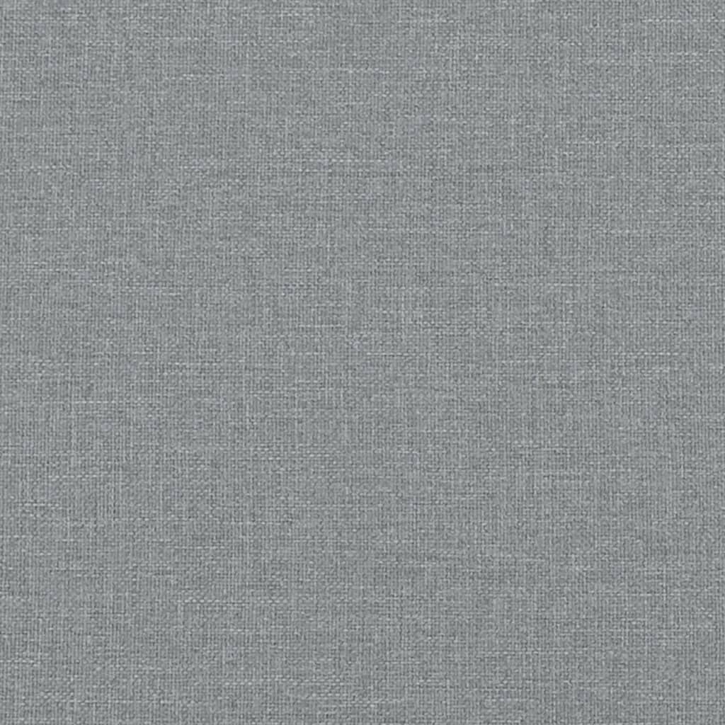 Bed Frame Light Grey 90x190 cm Single Fabric