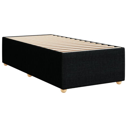 Bed Frame without Mattress Black 90x190 cm Single Fabric