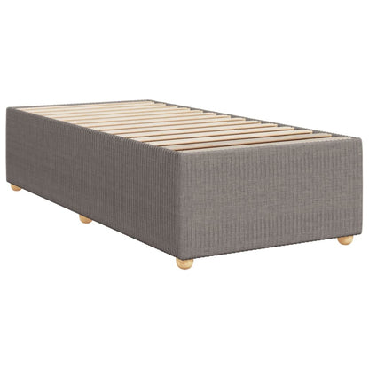 Bed Frame without Mattress Taupe 90x190 cm Single Fabric