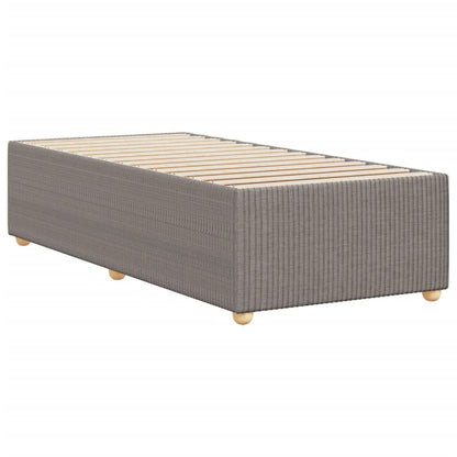 Bed Frame without Mattress Taupe 90x190 cm Single Fabric