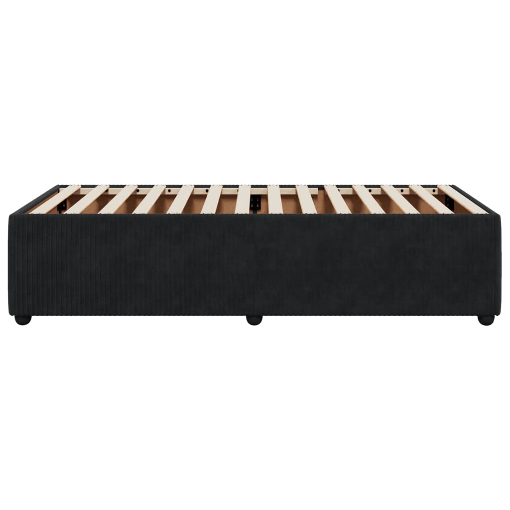 Bed Frame Black 80x200 cm Velvet