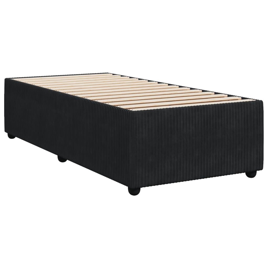 Bed Frame Black 80x200 cm Velvet