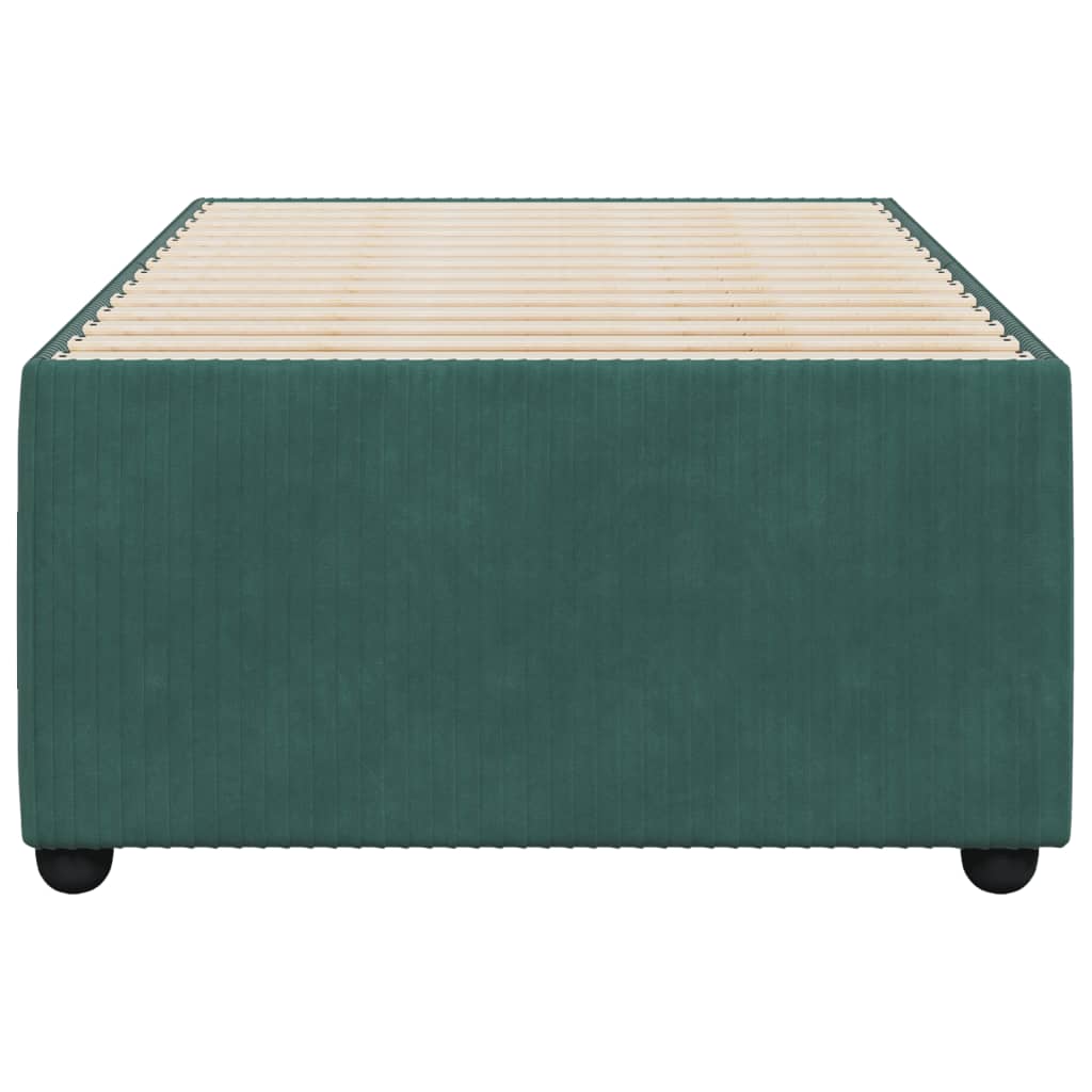 Bed Frame Dark Green 80x200 cm Velvet