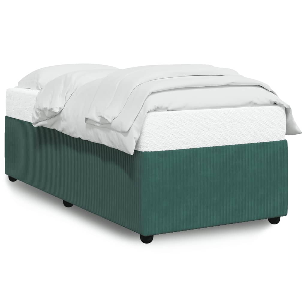 Bed Frame Dark Green 80x200 cm Velvet