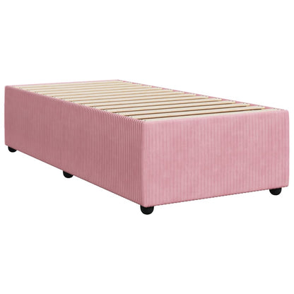 Bed Frame Pink 90x190 cm Single Velvet