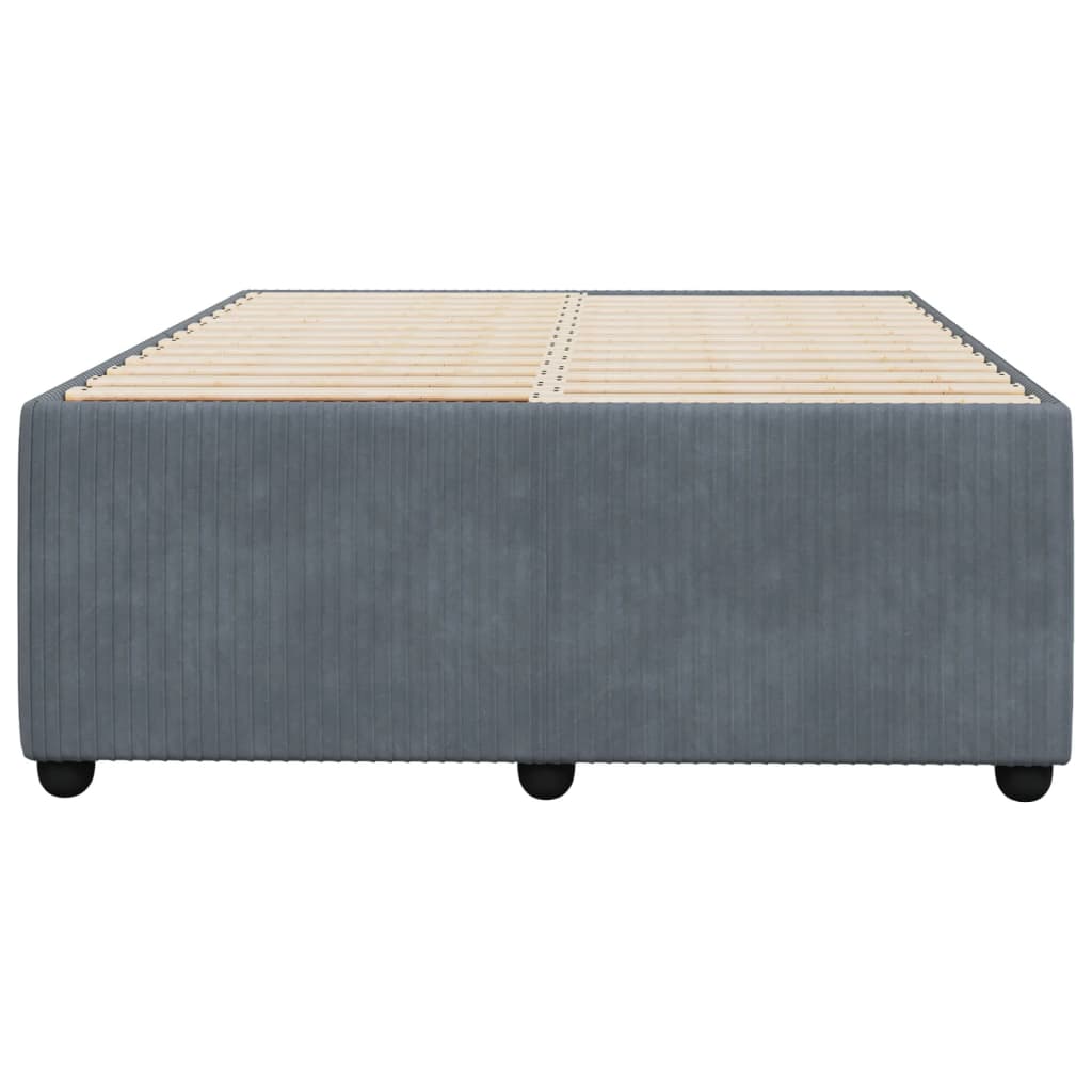 Bed Frame without Mattress Dark Grey 120x190 cm Small Double Velvet