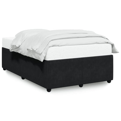 Bed Frame Black 120x190 cm Small Double Velvet