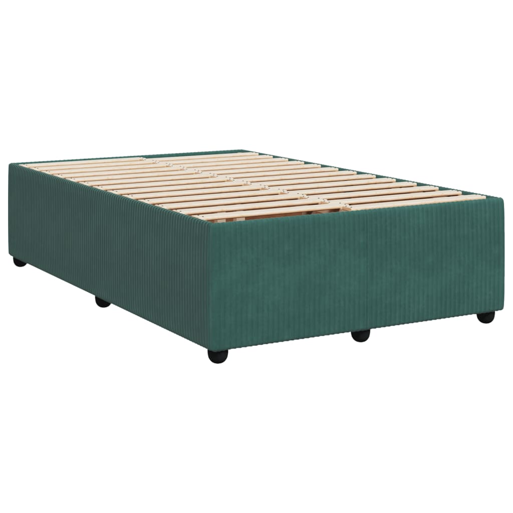 Bed Frame Dark Green 120x190 cm Small Double Velvet