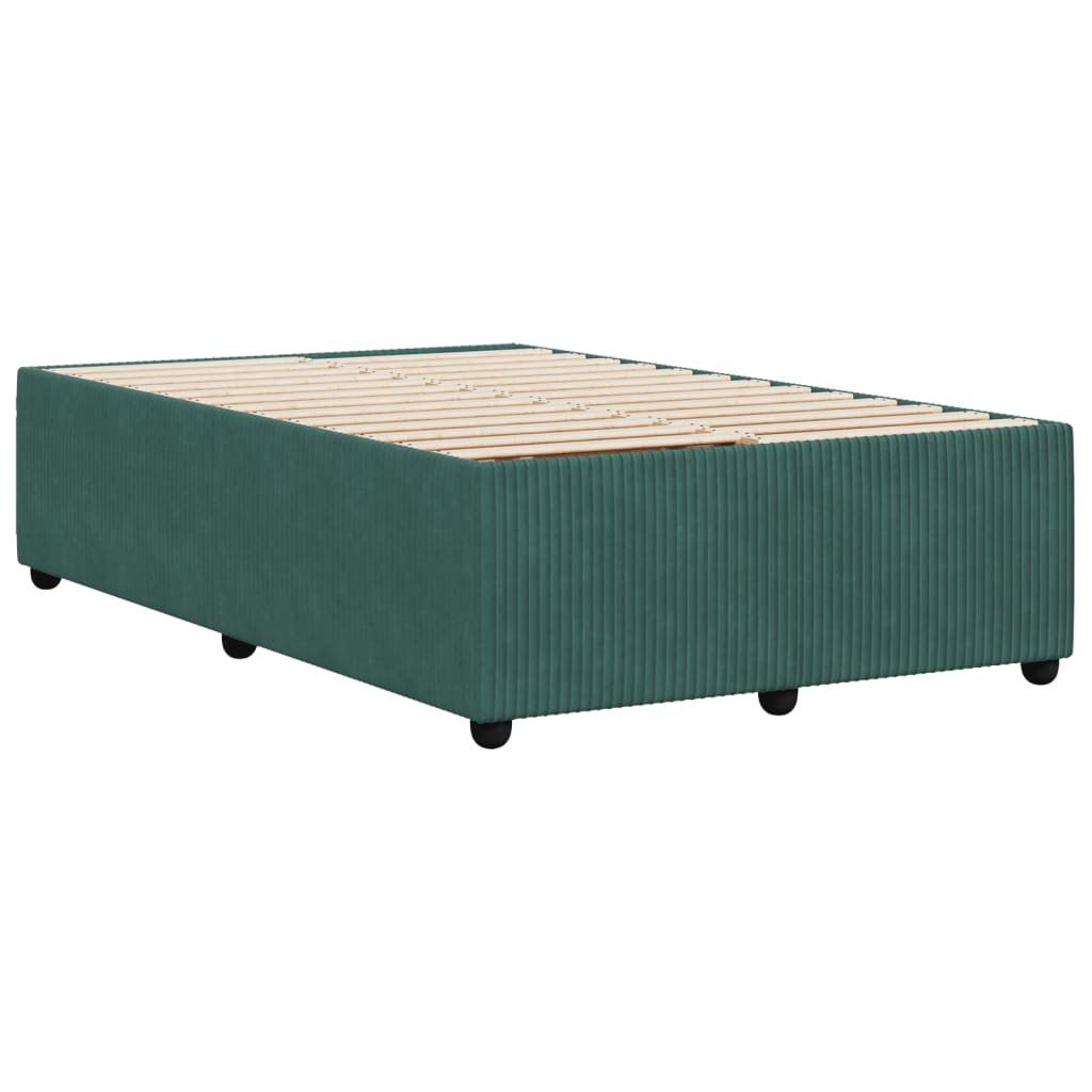 Bed Frame Dark Green 120x190 cm Small Double Velvet