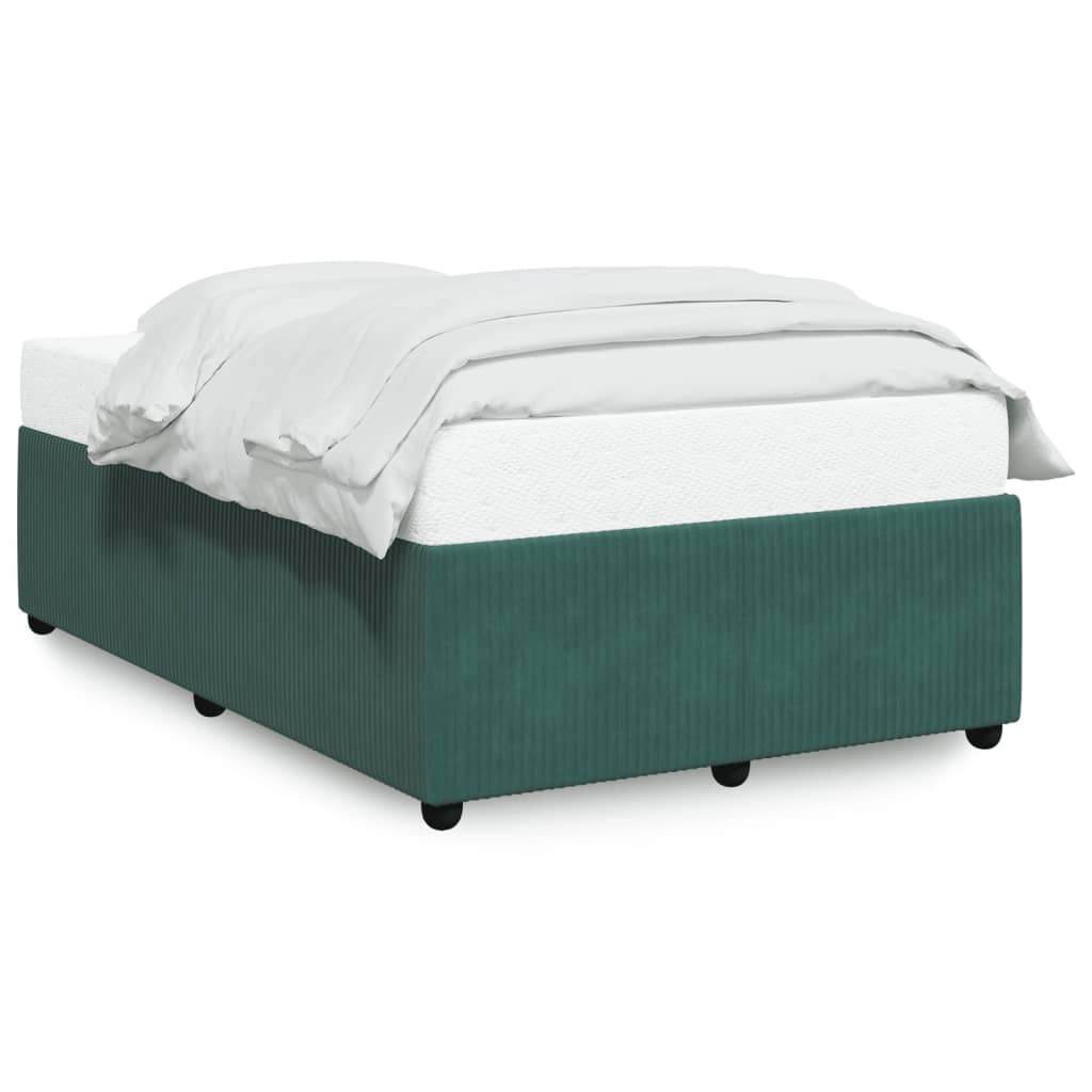 Bed Frame Dark Green 120x190 cm Small Double Velvet