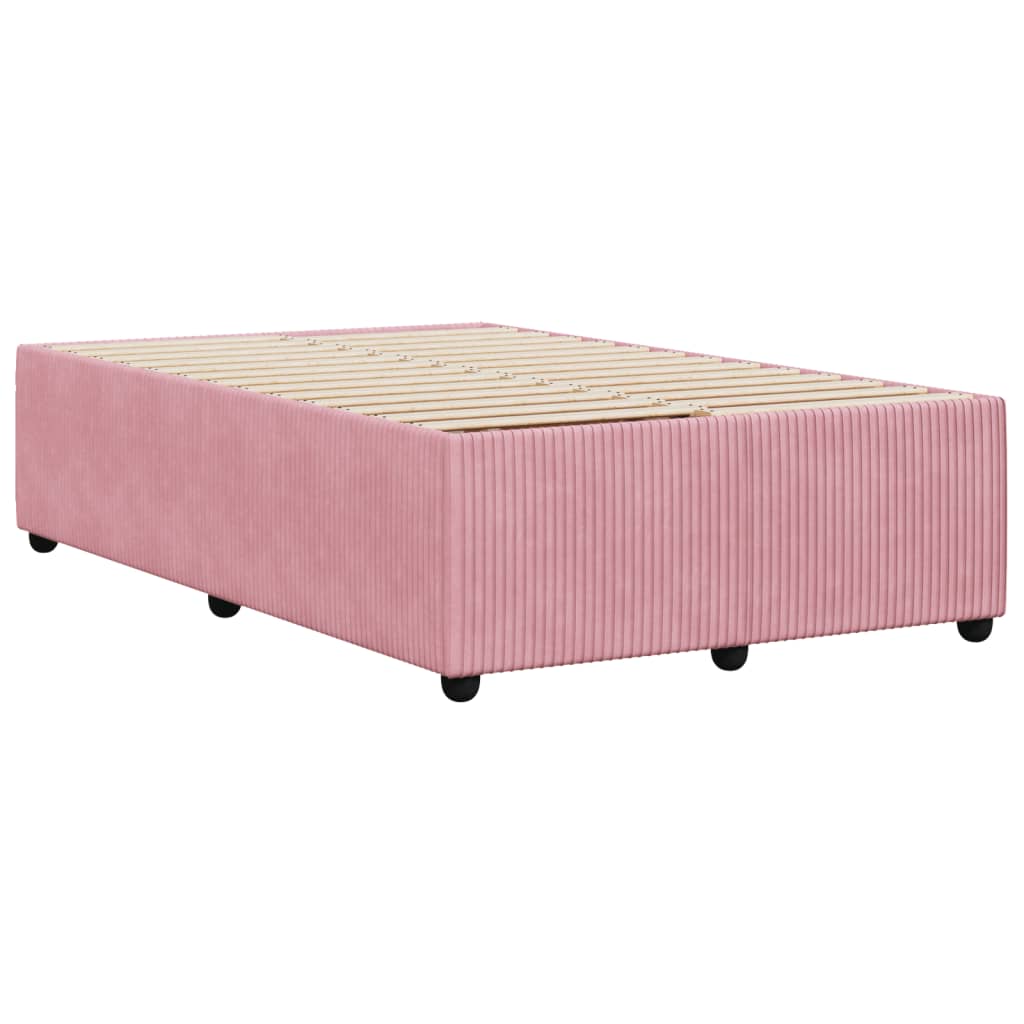 Bed Frame Pink 120x190 cm Small Double Velvet