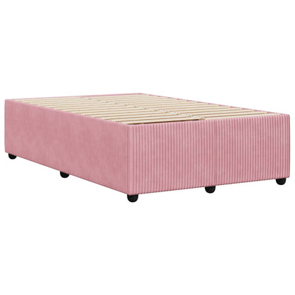 Bed Frame Pink 120x190 cm Small Double Velvet