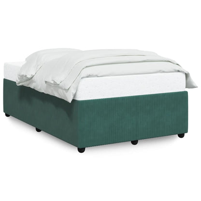 Bed Frame without Mattress Dark Green 120x200 cm Velvet