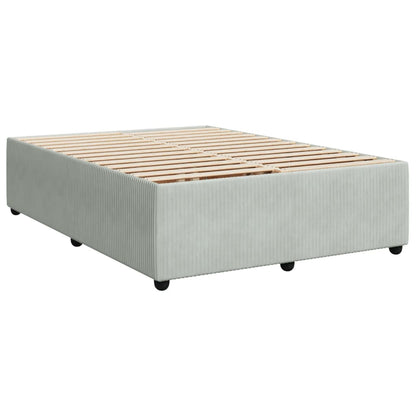 Bed Frame without Mattress Light Grey 140x200 cm Velvet