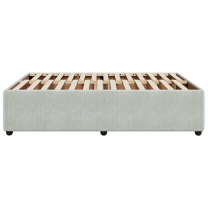 Bed Frame without Mattress Light Grey 140x200 cm Velvet