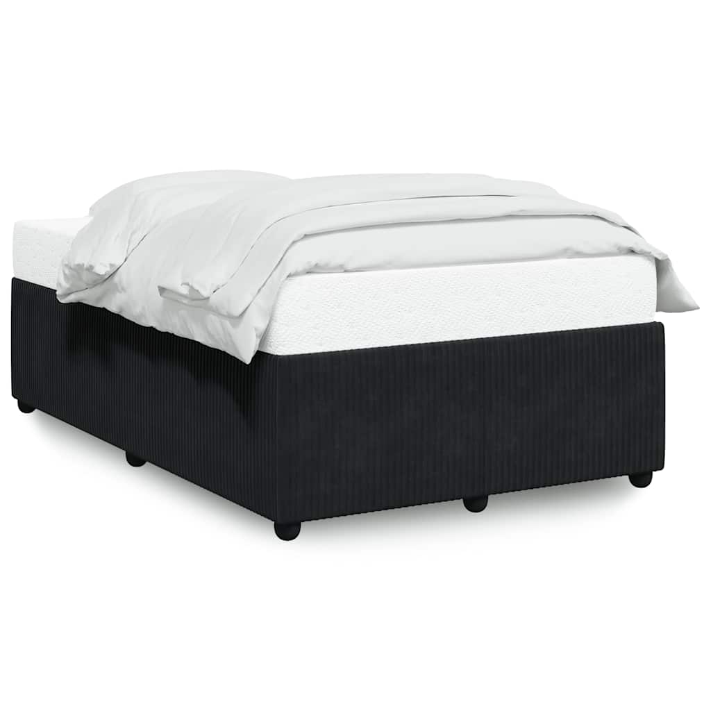 Bed Frame without Mattress Black Double Velvet