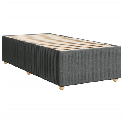 Bed Frame Dark Grey Single Fabric