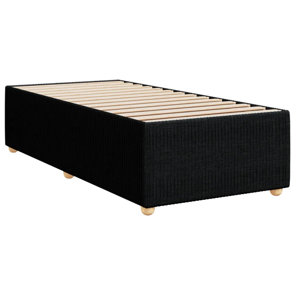 Bed Frame Black Single Fabric