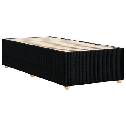 Bed Frame Black Single Fabric