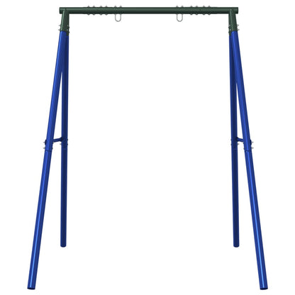 Swing Frame for Outdoor with 2 Hanging Hooks Blue Steel