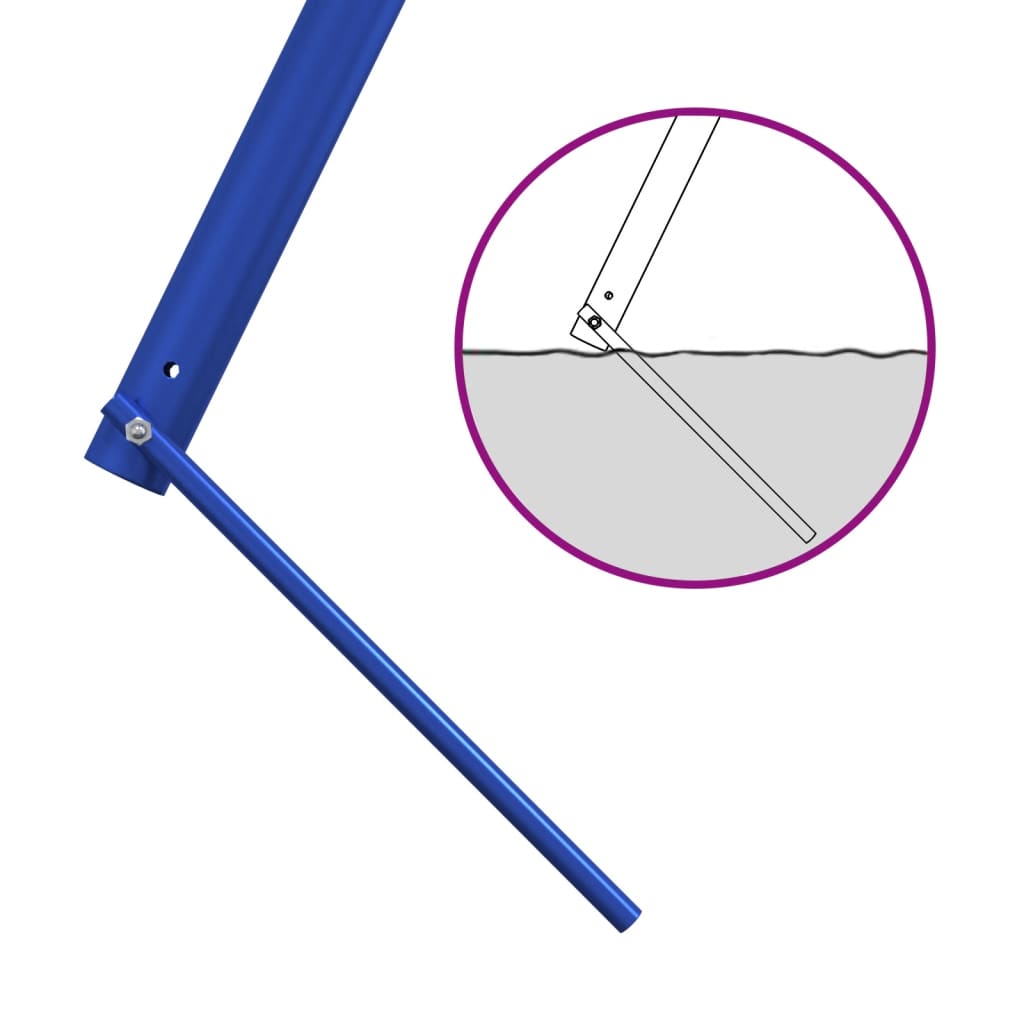 Swing Frame for Outdoor with 2 Hanging Hooks Blue Steel