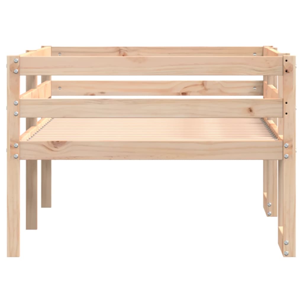 Kids' Bed Frame without Mattress 90x200 cm Solid Wood Pine