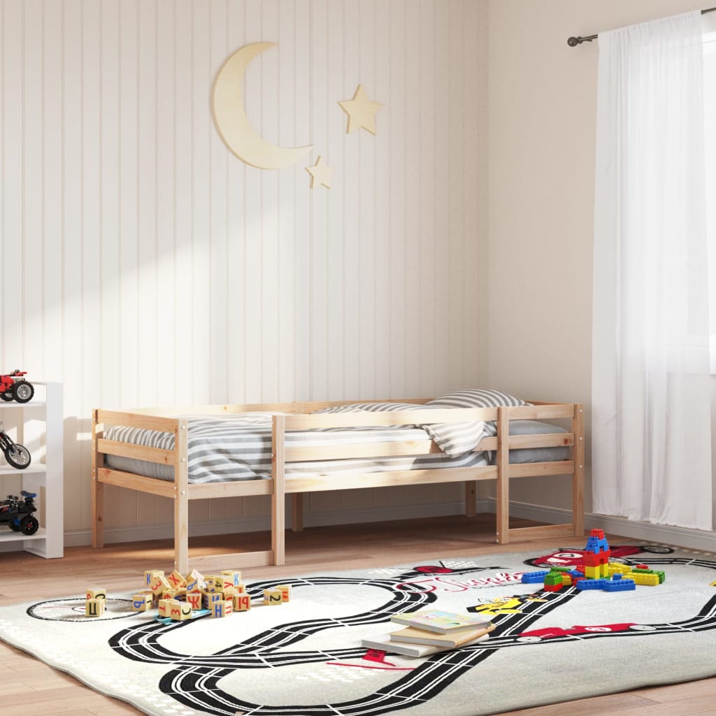 Kids' Bed Frame 90x190 cm Solid Wood Pine