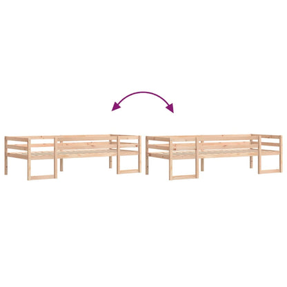 Kids' Bed Frame 90x190 cm Solid Wood Pine