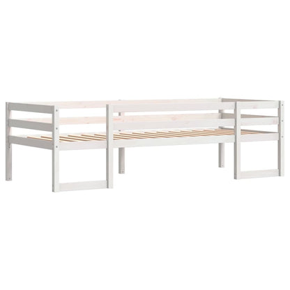 Kids' Bed Frame without Mattress White 90x190 cm Single Solid Wood Pine