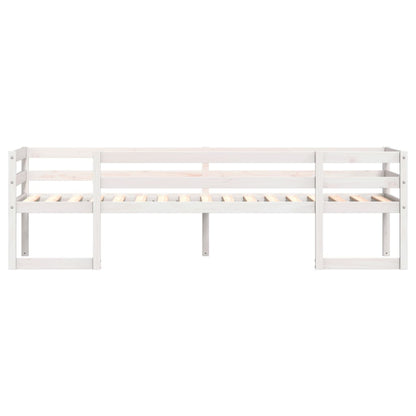 Kids' Bed Frame without Mattress White 90x190 cm Single Solid Wood Pine