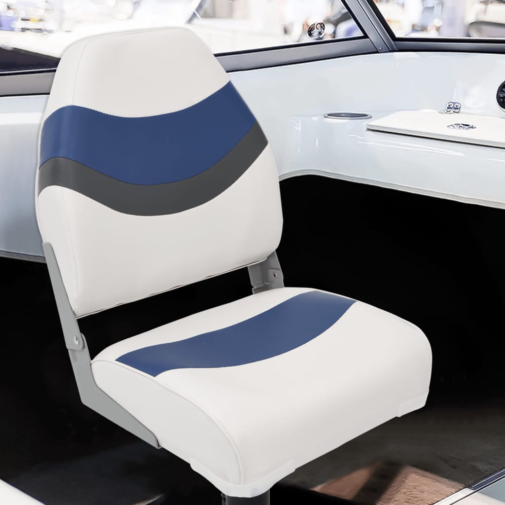 Boat Seat with High Back Foldable 44x38x55 cm