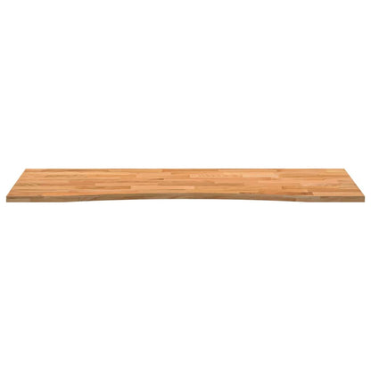 Desk Top Light Brown 140x50x2.5 cm Solid Wood Oak Rectangular