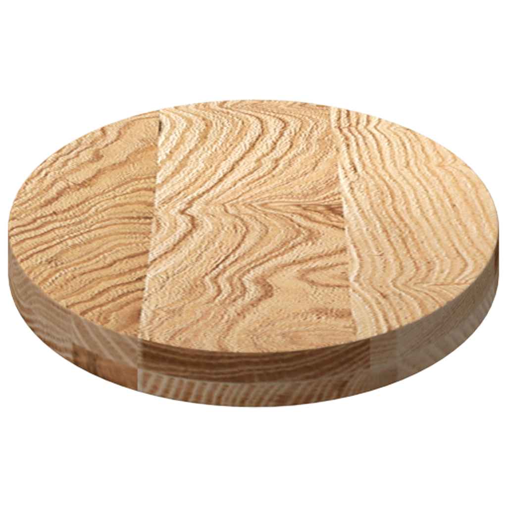 Table Top 80x40x4 cm Solid Wood Oak Oval